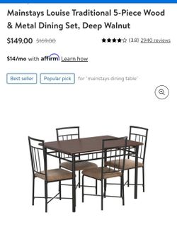 Table With 4 Chairs Just Need Some TLC