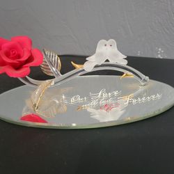 Glass Baron 22kt Gold And Genuine Crystal Figurine 