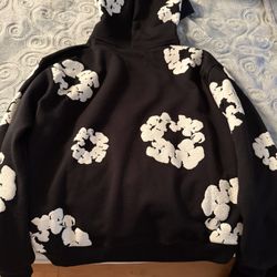 Black Denim Tear Hoodie