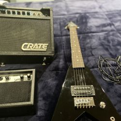 ME276 First Act Guitar W/ Crate MX10 & MA2039 Guitar Amplifier ( Read Description ) 