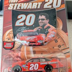 Title: Tony Stewart #20 Home Depot - 1:64 Scale NASCAR Die-Cast with Hood Magnet