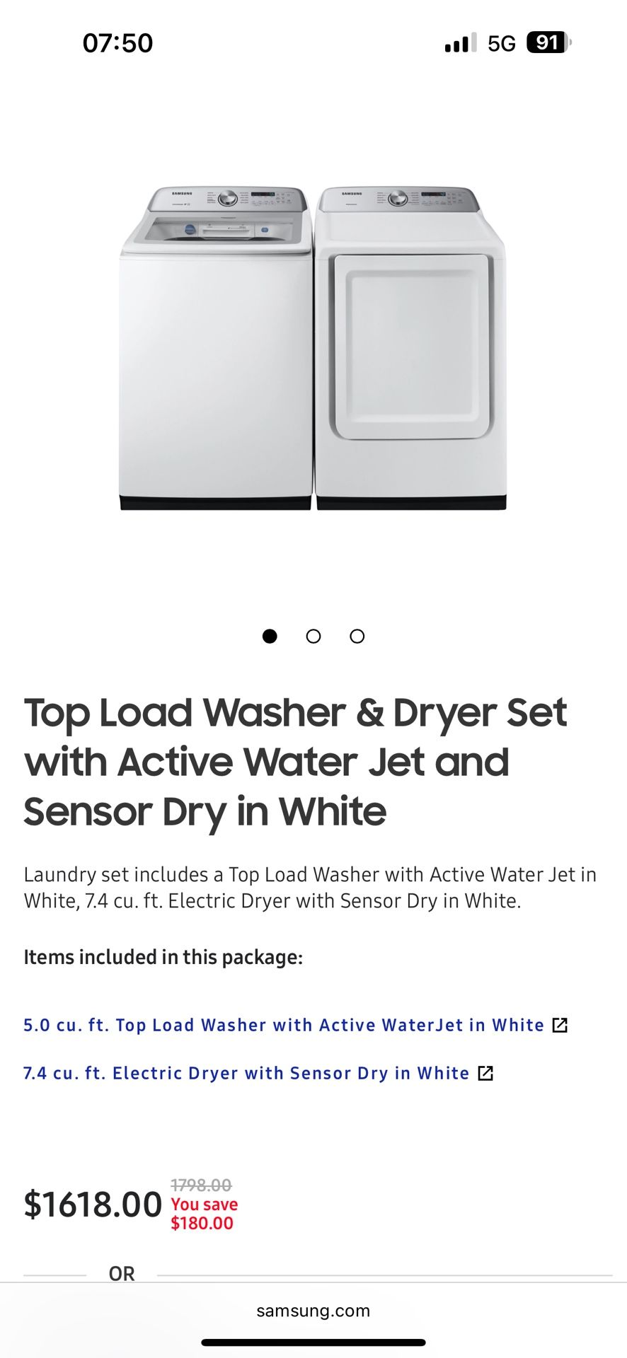 Samsung Washer And Dryer