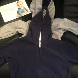 Brand New Infant Zippered Hoodie