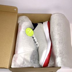 NEW PUMA Fusion Pro White Navy Red Mens Spikeless Golf Shoes 8.5 US