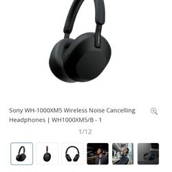 Sony WH-1000XM5, BLACK 