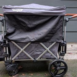 Keenz 7S - Ultimate Adventure Stroller Wagon - 2 Passenger, Dark Grey/Black 