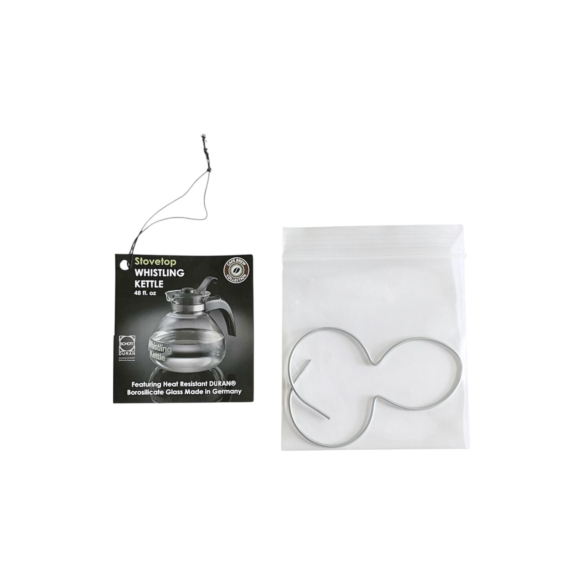 Cafe Brew Stovetop Whistling Kettle Medelco Metal Trivet