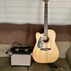 Fender Acoustic/Electric Guitar.  ( Left Handed )