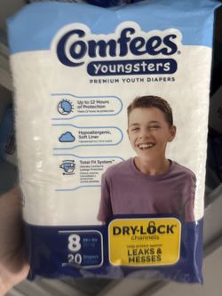 Comfees Diapers Size 8 and Cuties Size 7