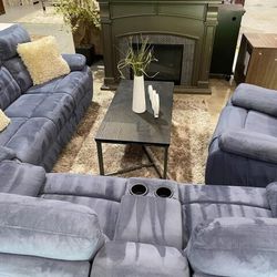 Three Piece Recliner Sectional Set