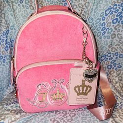 New Pink Juicy Couture Backpack Purse Bag MSRP $99 Juicy Lovers Pink Lemonade