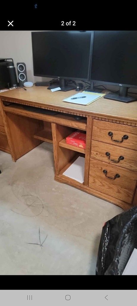 Solid Oak Desk