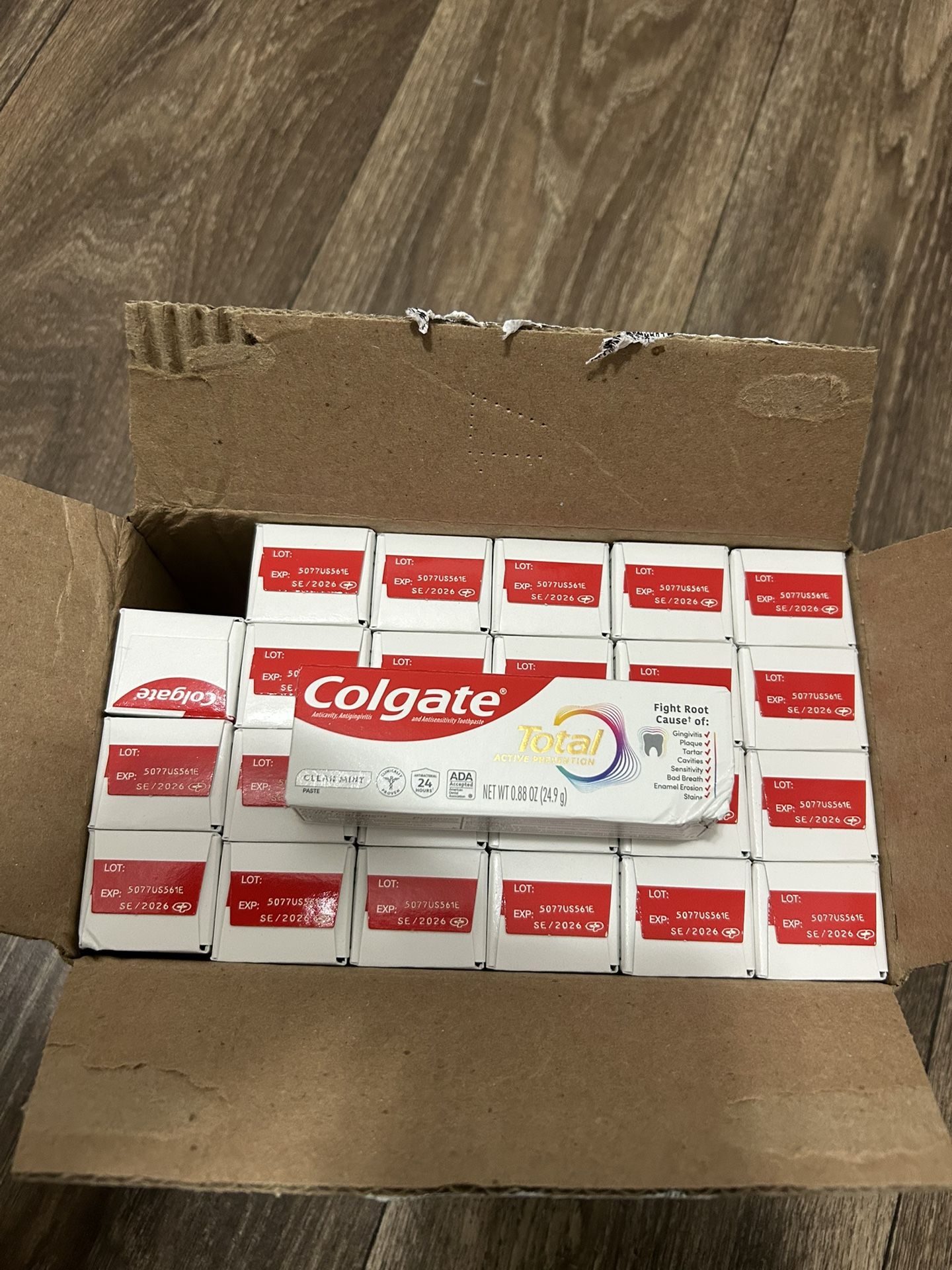 Colgate Total 0.88 oz. Deep Clean Toothpaste - 24 Count