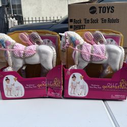 Our Generation 12" Hair Play Foal - Glitter & Hearts Andalusian Horse in White