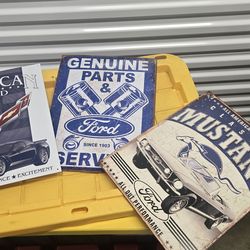 METAL SIGNS $25 ALL 3   ******