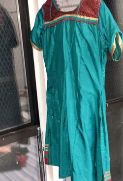 Turquoise salwar kameez