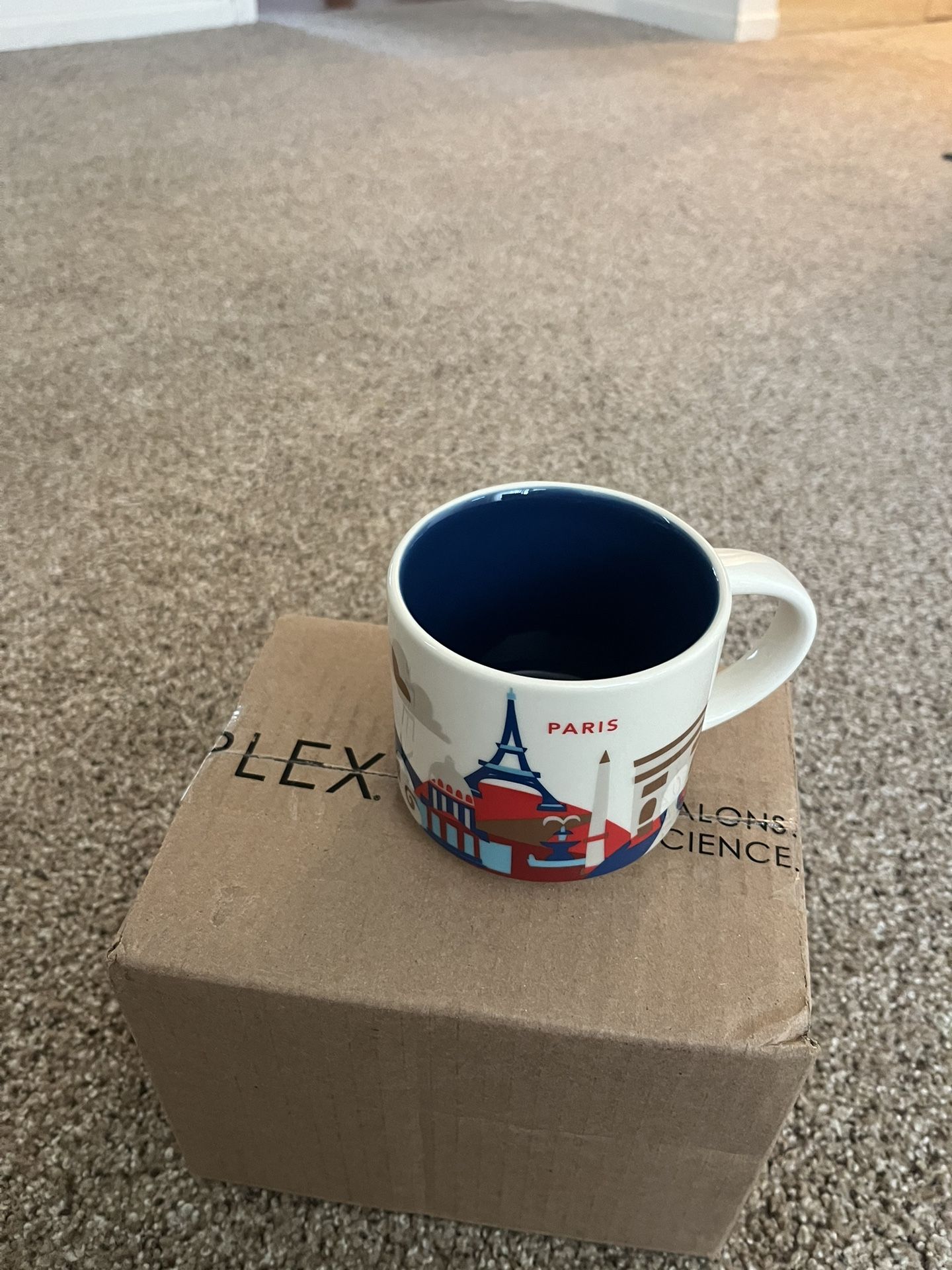 Paris Starbucks mug you are here series