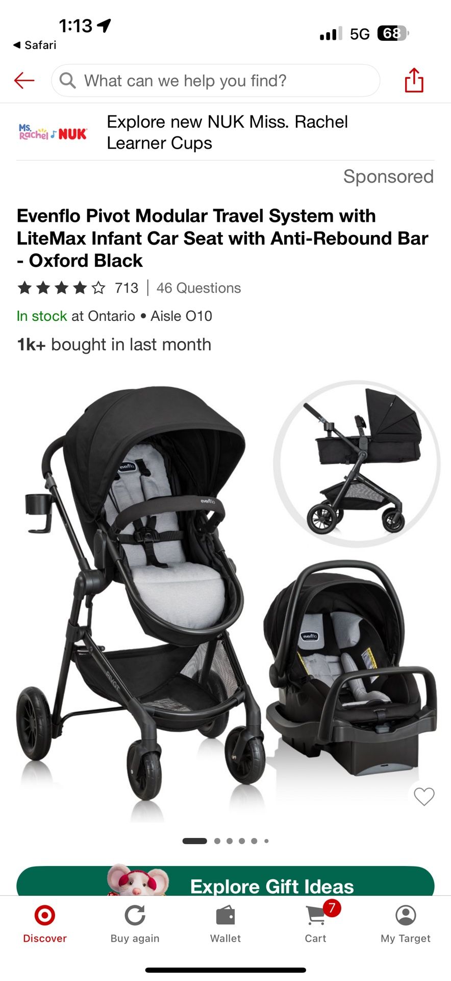 Evenflo Pivot Stroller