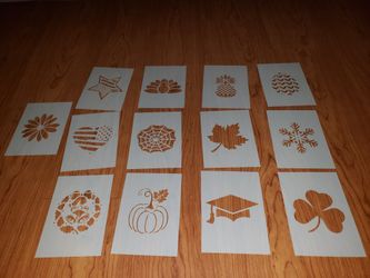 13 New Craft Holiday Stencils  5 x 7