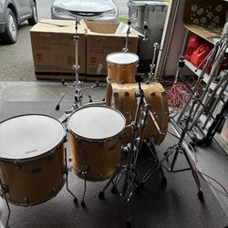 Ludwig Centennial Natural Maple J/b Sizes Mint New Heads Drum Shells ONLY