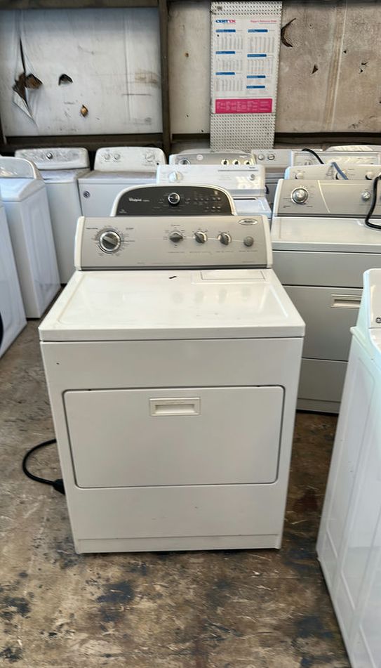 Whirlpool White Electric Dryer with Wrinkle Prevent