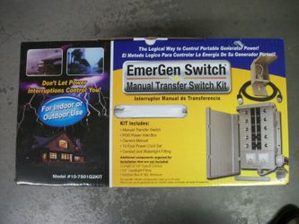 EmerGen Switch (10-7501G2KIT) Manual Transfer Switch Kit
