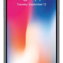 iPhone X Unlocked 64GB 100% Battery, No Scratches, Earbuds, Screen Protectors And Cases