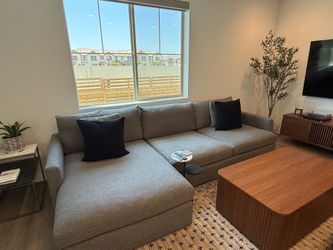 Crate and Barrel chaise sectional