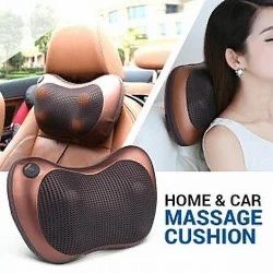 Car & Home Use Neck Kneading 2 in 1 Massage Pillow for Muscle with Car Charger