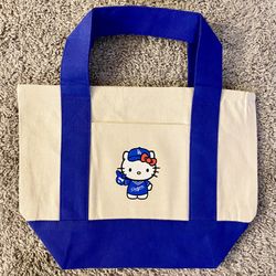 Los Angeles Dodgers Hello Kitty Trader Joe’s Style Mini Canvas Tote Bag