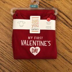 Carter’s Valentines Day Long Sleeve Bodysuit 3M