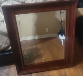 Cherry Wood Mirror 26Wx32L