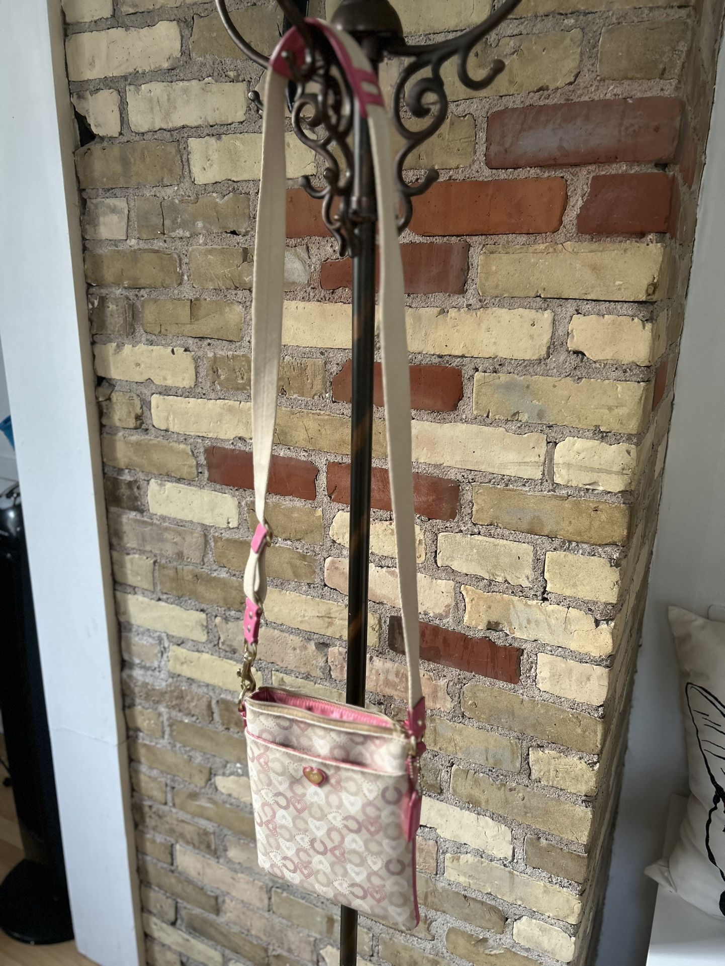 Coach Pink/Neutral Heart Purse