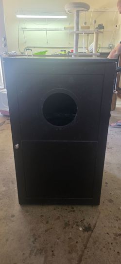 FREE- Cat litter box house