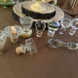 9 Crystal Glass Bottle Stoppers