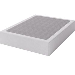 New Queen Size Box Spring , 9 Inch High Profile Box-Spring with Fabric Bed Cover, Noise Free Sturdy Metal Frame, Heavy Duty Steel Structure 