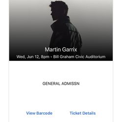 Martin Garrix GA Ticket 
