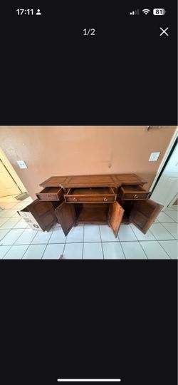 Wooden entrance table