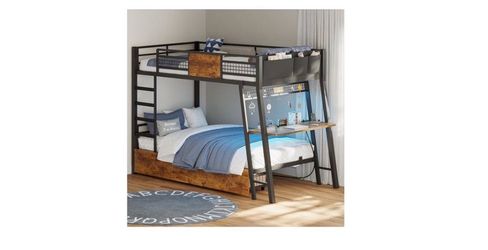 Bunk bed with two mattresses included