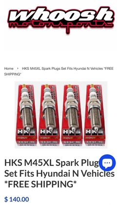 New Hyundai Elantra N- HKS Spark plugs