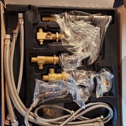 Pegasus Bamboo Series Roman Tub Faucet with Hand Shower