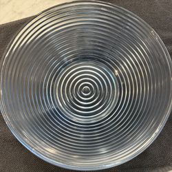 Large Heavy Glass Bowl