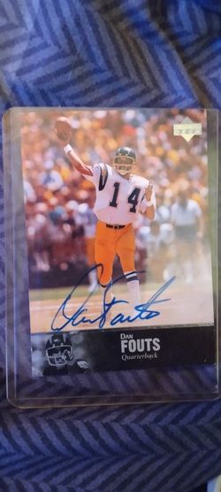 Authentic Autographed Dan Fouts Football Card