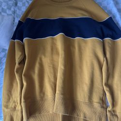 Goodfellow & Co. Men's Yellow & Navy Colorblock Sweatshirt - Size XL - NWOT