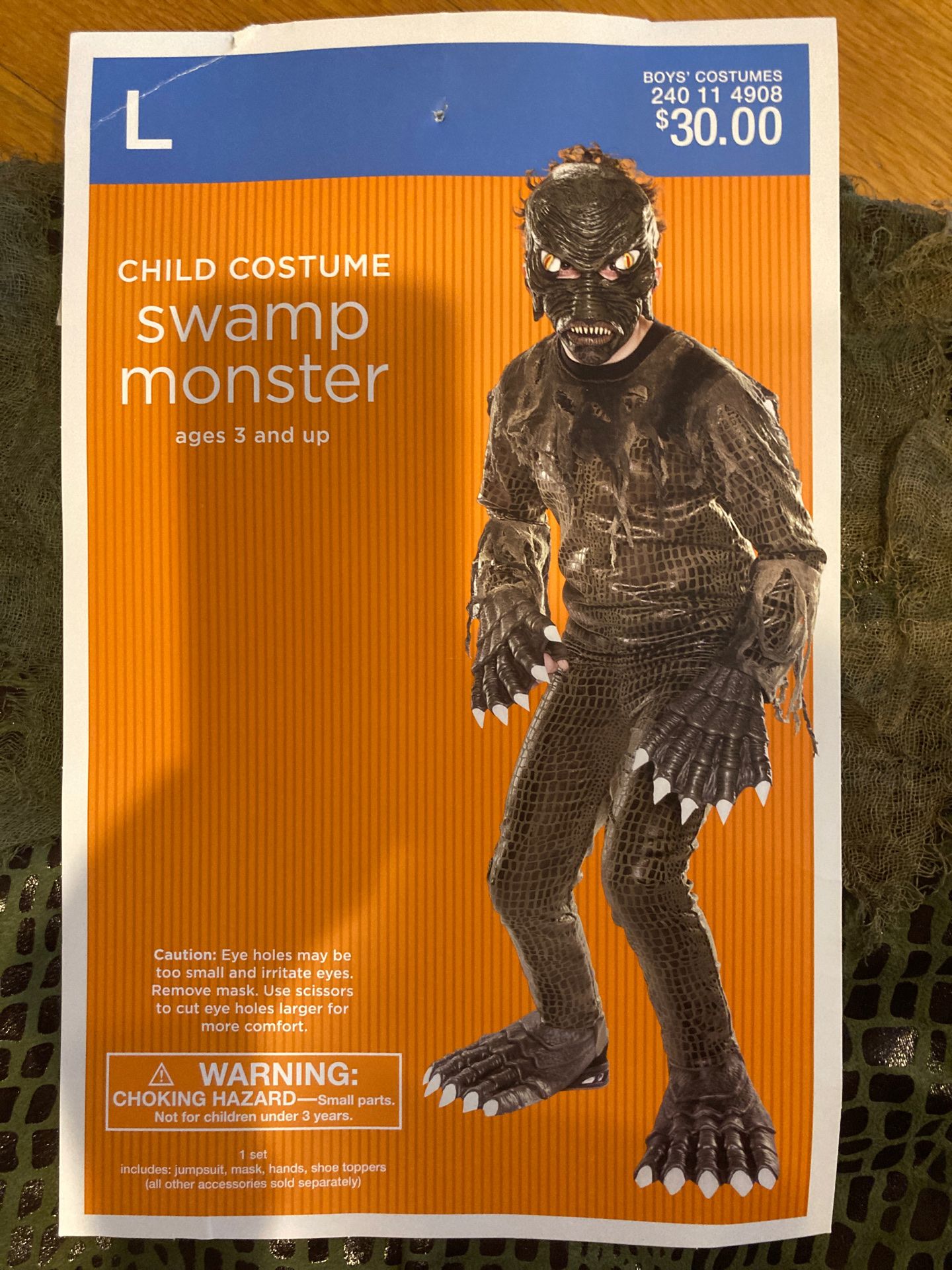 Variety of Halloween costumes - Ninja, Swamp monster, Female Robin Hood, Others not posted text for info on other options $10 each