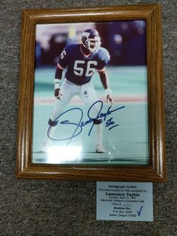 Lawrence Taylor autographed photo