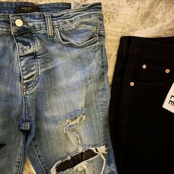 Amiri & Purple Jeans 