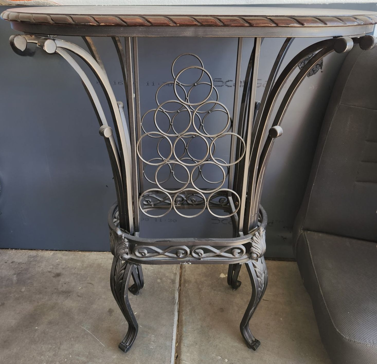 Metal Wine Rack Table