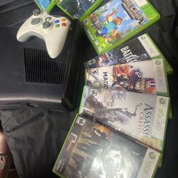 xbox 360 slim 250gb with games and wired controller and all hookups asking 60 north stockton 