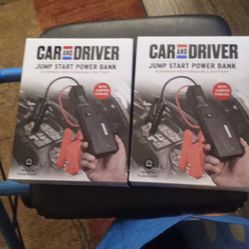 Wireless Charger And Jump Box With Jumper Cables 